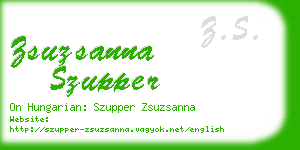 zsuzsanna szupper business card